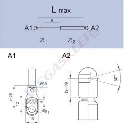 Sprężyna gazowa GS0563 Volkswagen Caddy I (14)