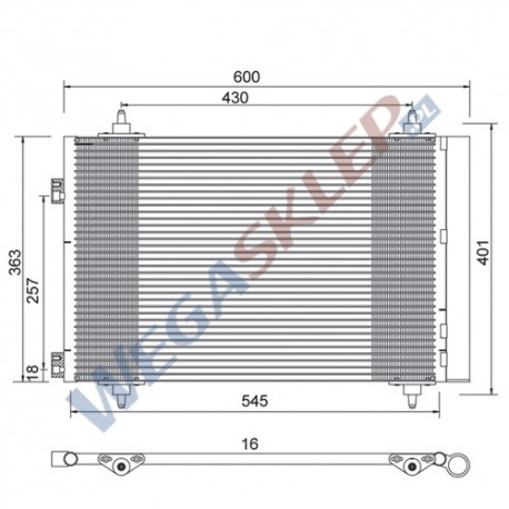 Skraplacz Magneti Marelli BCQ603 Citroën Berlingo C4 Peugeot 307 Partner