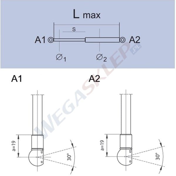 Zdjęcie produktu Sprężyna gazowa GS0506 Citroën Xm Break (Y3,Y4)